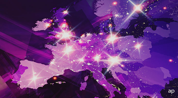 Europe digital map